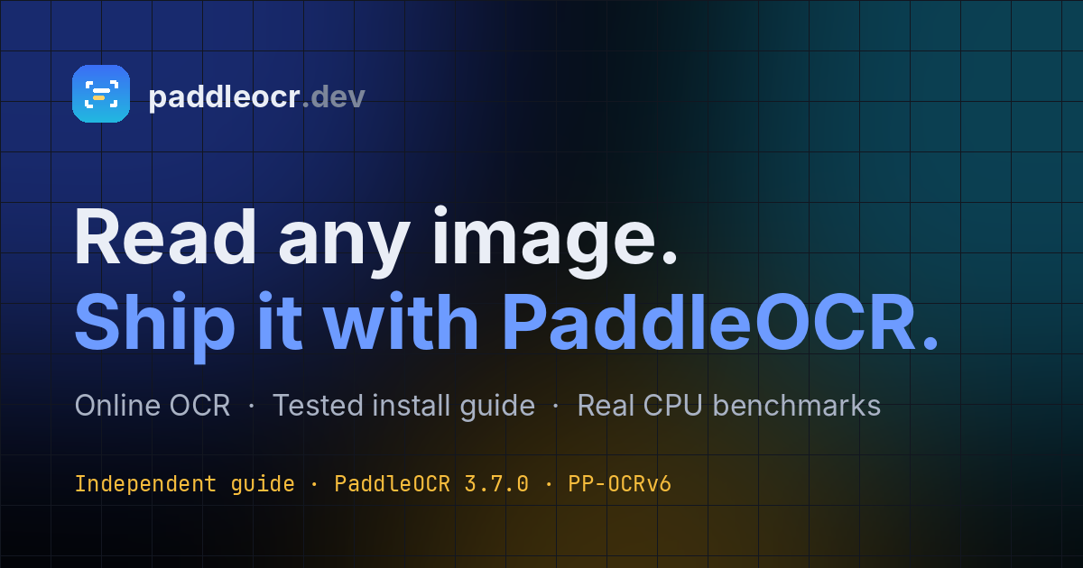 PaddleOCR 安装教程：CPU、GPU、Mac 与 Windows（实测）